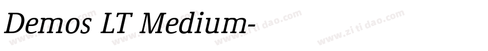 Demos LT Medium字体转换